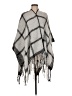 Top It Off 100% Polyester Gray Poncho One size - photo 1