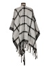 Top It Off 100% Polyester Gray Poncho One size - photo 2