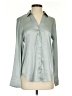 H&M Metallic Silver Long Sleeve Blouse Size XS - photo 1