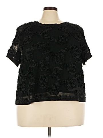 City Chic Short Sleeve Blouse (view 1)