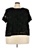 City Chic 100% Polyester Floral Black Short Sleeve Blouse Size 24 Plus (XXL) - photo 1