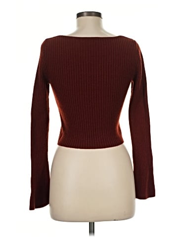 Madewell Ribbed V-Neck Sweater Top in Merino Wool (view 2)