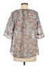 Knox Rose 100% Polyester Gray 3/4 Sleeve Blouse Size M - photo 2