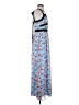 Kenar 100% Polyester Graphic Blue Casual Dress Size S - photo 4
