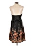 Forever 100% Polyester Paisley Black Cocktail Dress Size L - photo 2