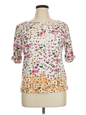 Karen Scott 3/4 Sleeve T-Shirt (view 1)