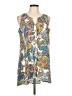 Cupio 100% Polyester Paisley Ivory Sleeveless Blouse Size L - photo 1