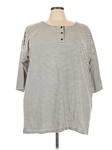 Ulla Popken 3/4 Sleeve T-Shirt (view 1)
