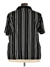 Maggie Barnes Stripes Black Short Sleeve Blouse Size 3X - photo 2