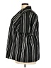 Maggie Barnes Stripes Black Short Sleeve Blouse Size 3X - photo 5