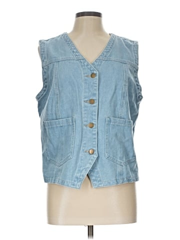 New Collection Denim Vest (view 1)