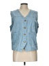 New Collection Blue Denim Vest Size L - photo 1