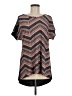 Cato Black Short Sleeve Blouse Size M - photo 1