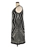 Sandra Darren Graphic Silver Cocktail Dress Size 18 - photo 5