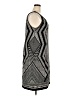Sandra Darren Graphic Silver Cocktail Dress Size 18 - photo 4