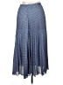 Max Studio 100% Polyester Chevron-herringbone Blue Casual Skirt Size XL - photo 2