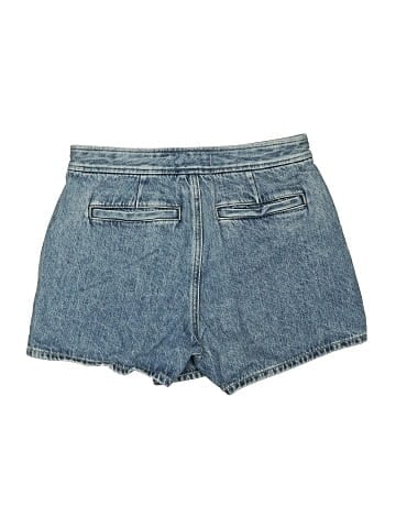 Madewell Denim Micro Mini Skort in Northam Wash (view 2)