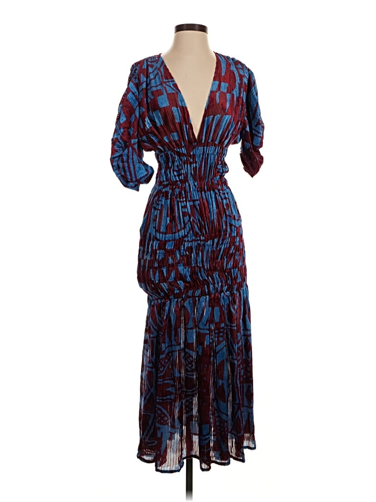 Pre-owned Stella Jean Cocktail Dress In Blue