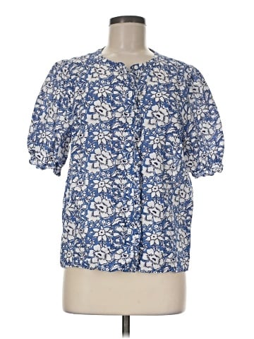 J.Crew Factory Store Short Sleeve Blouse (view 1)