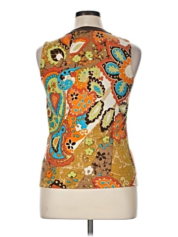 August Silk Sleeveless Blouse (view 2)