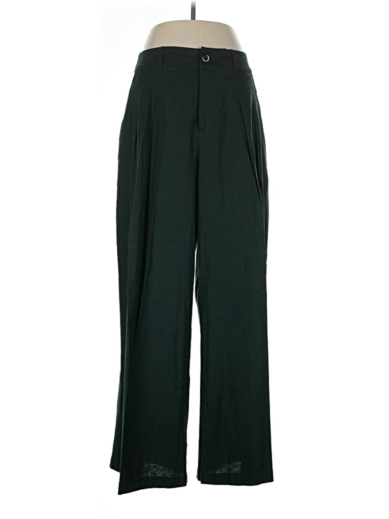Pre-owned Universal Standard Linen Pants In Green