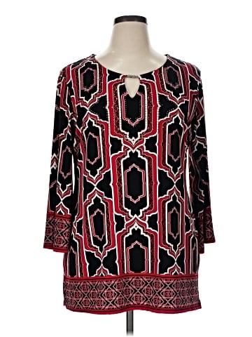JM Collection 3/4 Sleeve Blouse (view 1)