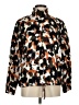 Hot Cotton 100% Linen Print Brown Jacket Size M - photo 1