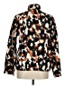 Hot Cotton 100% Linen Print Brown Jacket Size M - photo 2