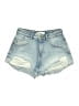 Zara Blue Denim Shorts Size 2 - photo 1