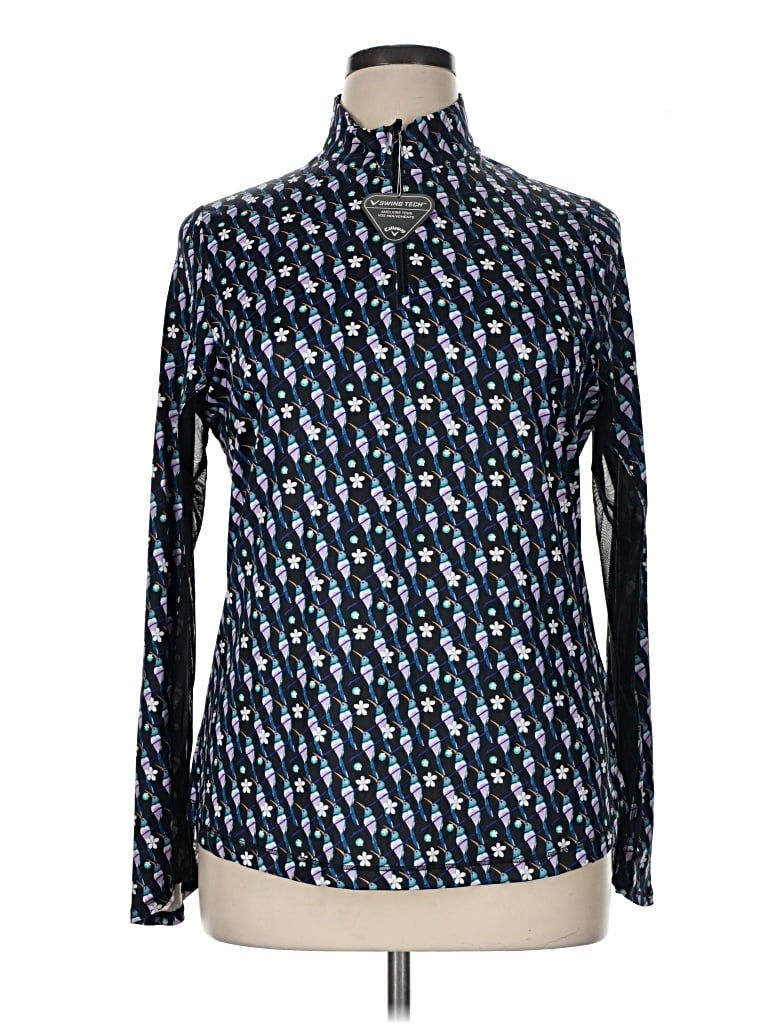 Callaway Long Sleeve Blouse In Blue
