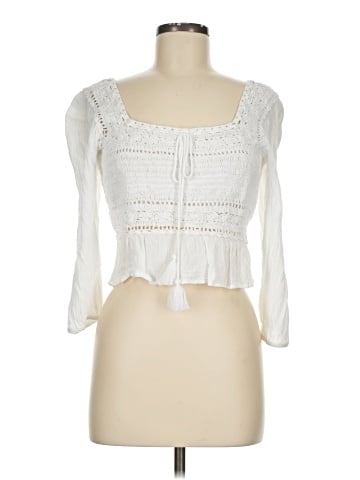 American Eagle Outfitters 3/4 Sleeve Blouse (view 1)