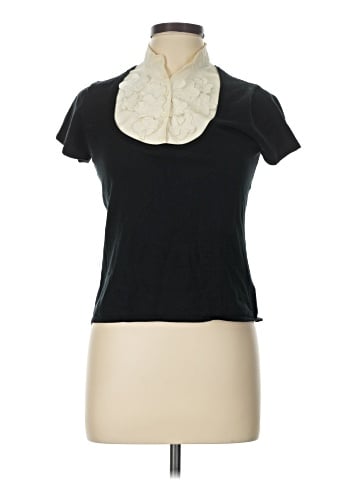 August Silk Short Sleeve Turtleneck (view 1)