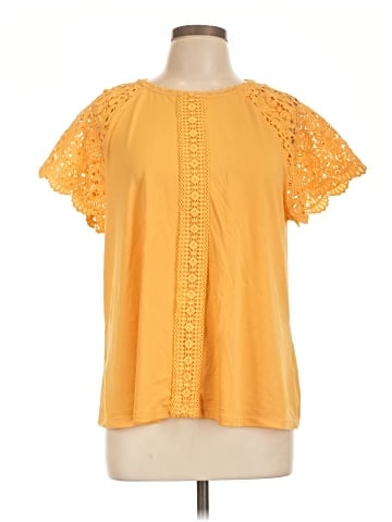 Cable & Gauge Short Sleeve Blouse (view 1)
