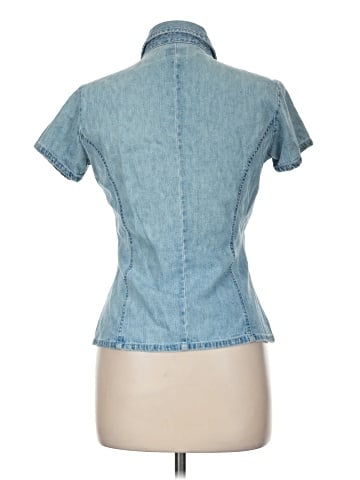 American Eagle Outfitters Short Sleeve Button-Down Shirt (view 2)