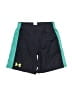 Under Armour 100% Polyester Color Block Teal Athletic Shorts Size 5 - photo 1