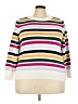 Style&Co Stripes White Pullover Sweater Size 3X - photo 1