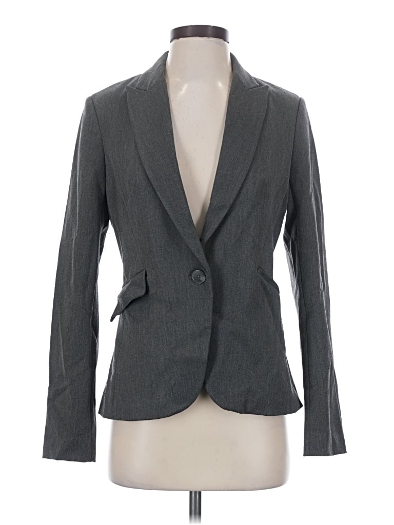Pre-owned Express Blazer Jacket In Gray