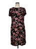 Perceptions Floral Black Casual Dress Size 14 - photo 1