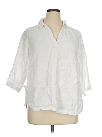 Isaac Mizrahi 3/4 Sleeve Button-Down Shirt (view 1)