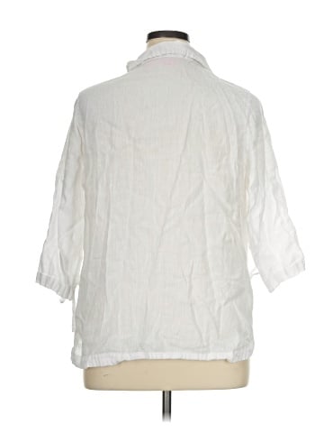 Isaac Mizrahi 3/4 Sleeve Button-Down Shirt (view 2)