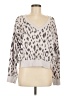 Michael Stars Animal Print Silver Pullover Sweater Size Med (1) - photo 1