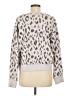Michael Stars Animal Print Silver Pullover Sweater Size Med (1) - photo 2