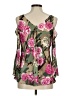 Boston Proper 100% Polyester Green Sleeveless Blouse Size M - photo 2