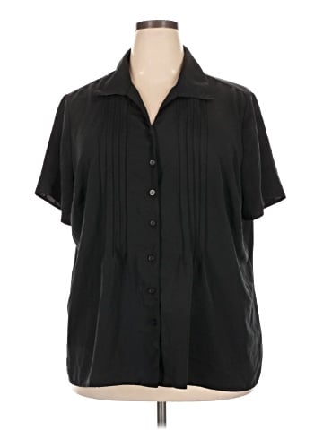 Essentials Short Sleeve Blouse (view 1)