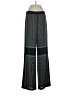 BCBGMAXAZRIA 100% Recycled Polyester Chevron-herringbone Black Casual Pants Size S - photo 1