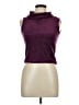 Free People 100% Polyester Burgundy Sleeveless Turtleneck Size L - photo 1