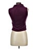 Free People 100% Polyester Burgundy Sleeveless Turtleneck Size L - photo 2
