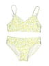 Art Class Floral Yellow Two Piece Swimsuit Size 8 - photo 1