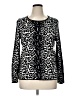 Chico's Animal Print Black Cardigan Size XL (3) - photo 1
