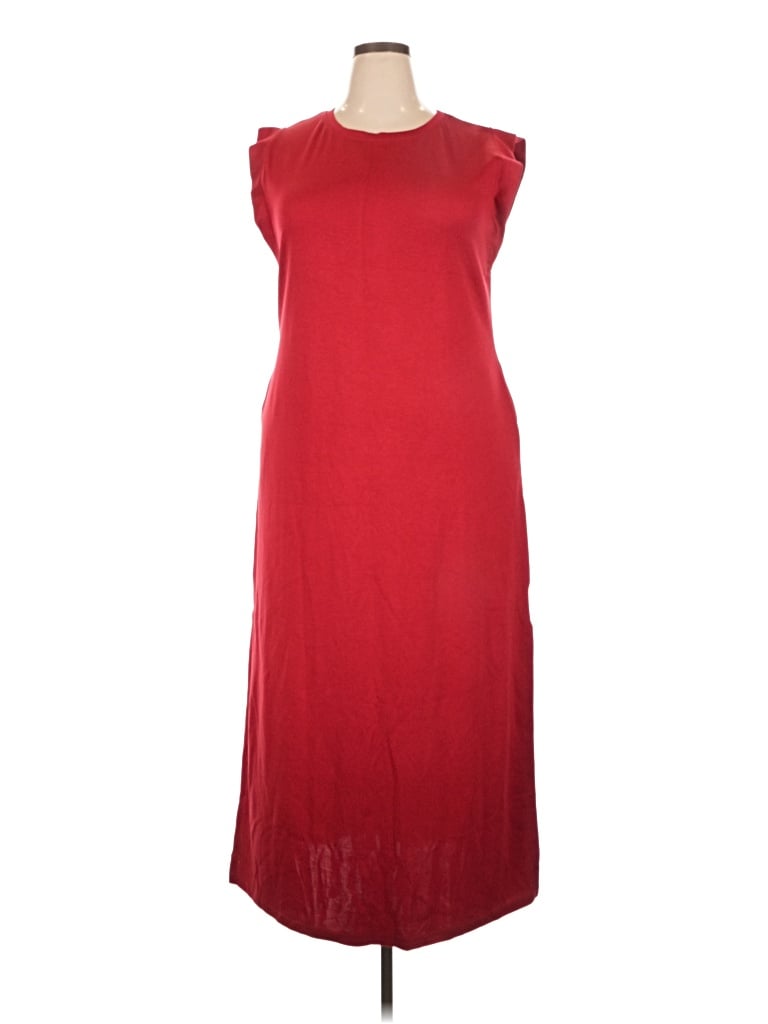 Pre-owned Grecerelle Casual Dress In Burgundy